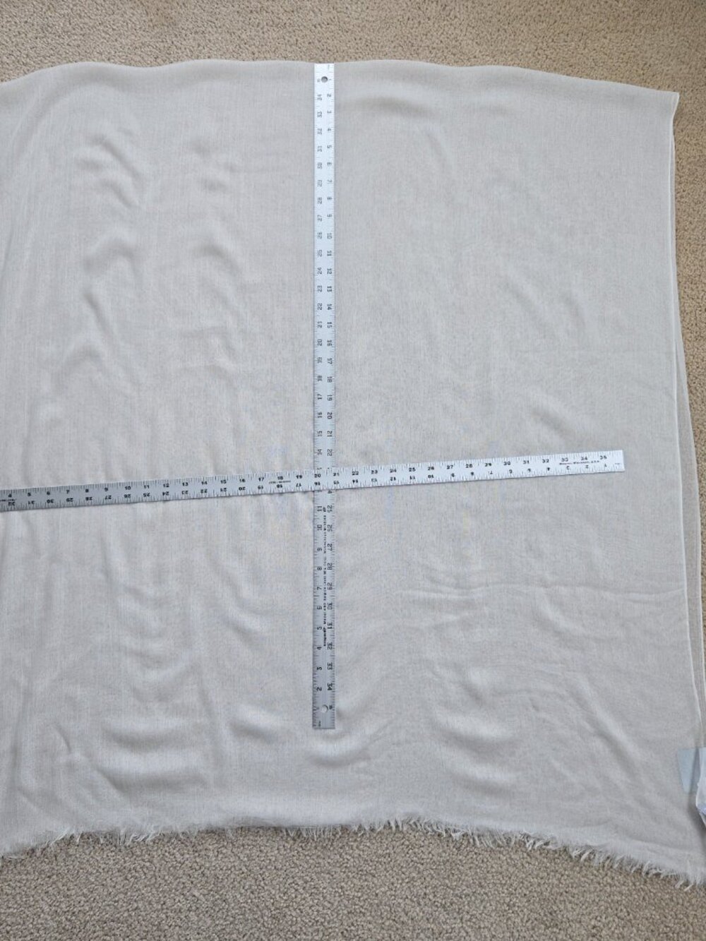 NWT Nordstrom Silk/Modal Scarf Lightweight Gauzy Breezy Ivory - Picture 10 of 11